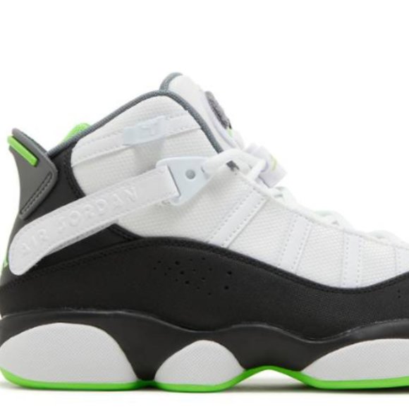 jordan 6 rings GS black/altitude green